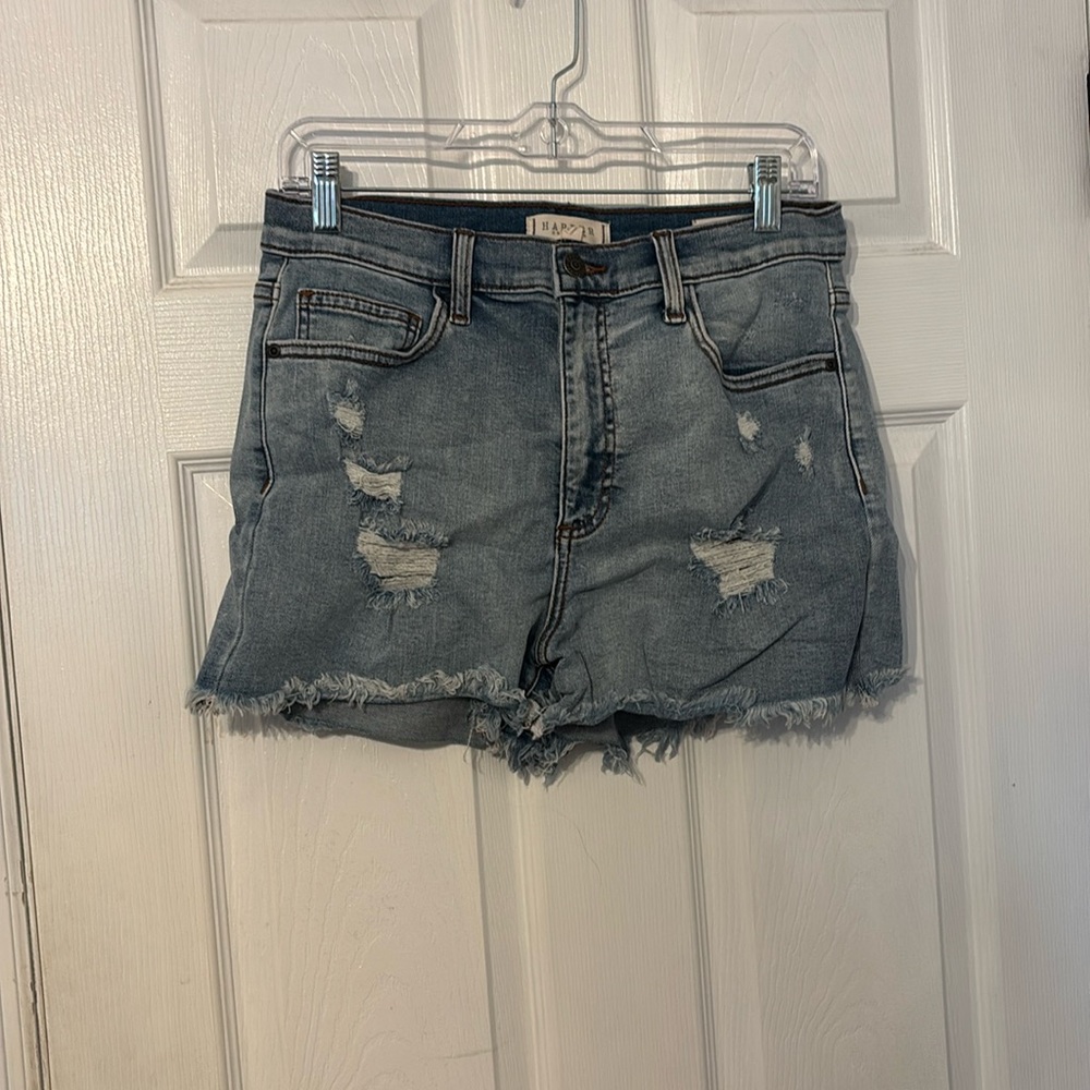 Francesca’s high-rise Jean shorts